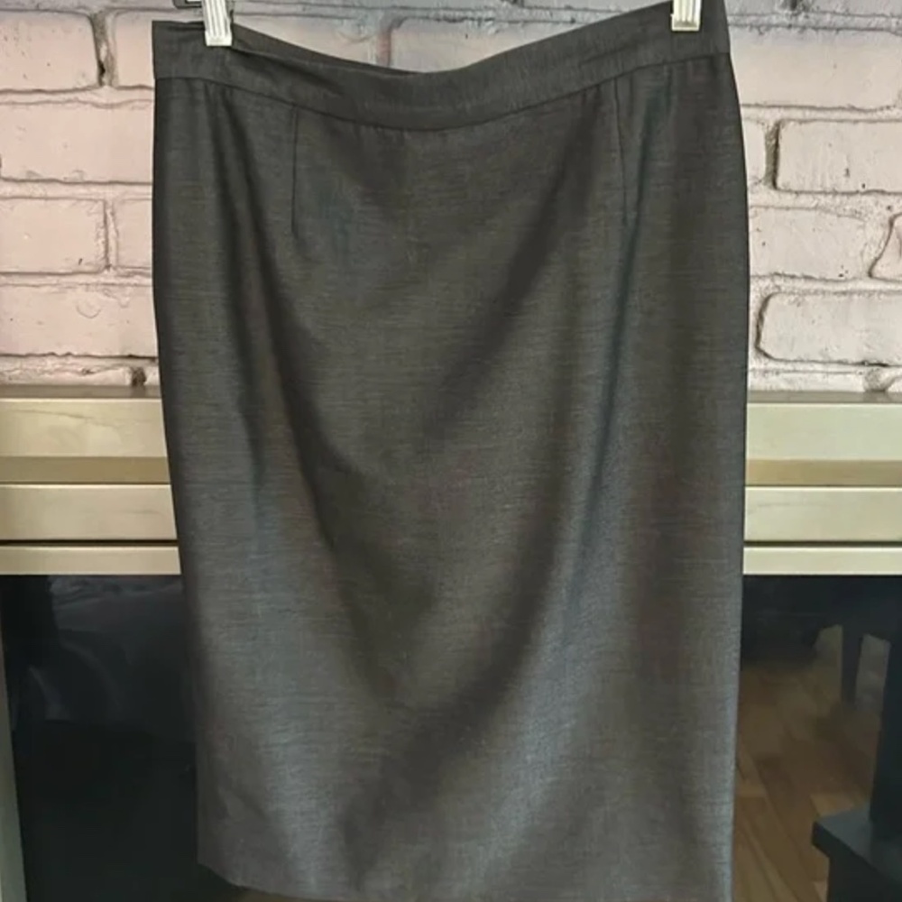Zang Toi Blazer and Skirt Medium Wool/Charcoal Gray Blazer - Picture 13 of 16